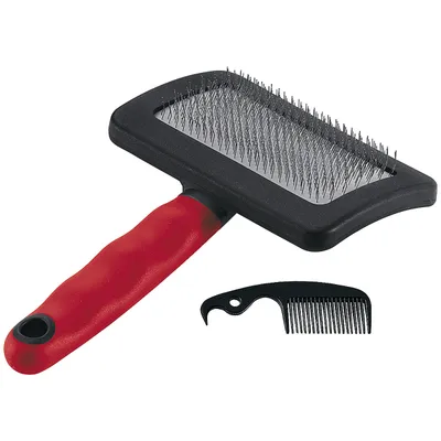 Ferplast Brosse à carder pour chiens à poil moyen et long GRO 5948 EXTRA