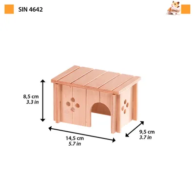 Ferplast Maison pour hamsters Ferplast SIN 4642 en bois FSC SIN 4642