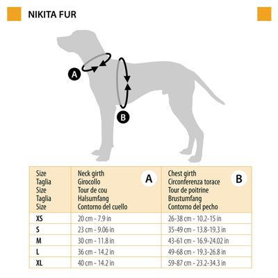 Ferplast Harnais en tissu respirant pour chiens et chats. NIKITA FUR