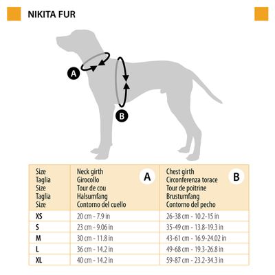Ferplast Harnais en tissu respirant pour chiens et chats. NIKITA FUR
