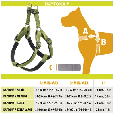 Ferplast Harnais en nylon avec rembourrage moelleux. En DAYTONA P