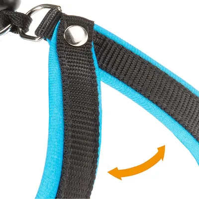Ferplast Harnais ergonomique pour chiens avec rembourrage AGILA FLUO 1-2