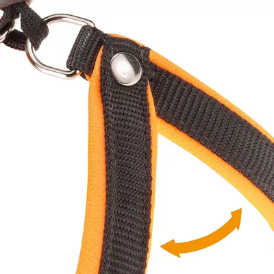 Ferplast Harnais ergonomique pour chiens avec rembourrage AGILA FLUO 1-2