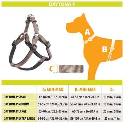 Ferplast Harnais en nylon avec rembourrage moelleux. En DAYTONA P