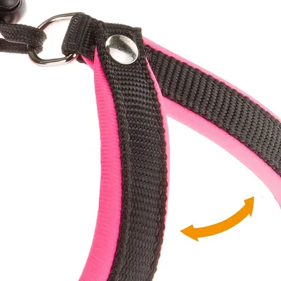 Ferplast Harnais ergonomique pour chiens avec rembourrage AGILA FLUO 1-2