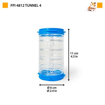 Ferplast Tube droit en plastique pour hamsters et autres Tunnel FPI 4812