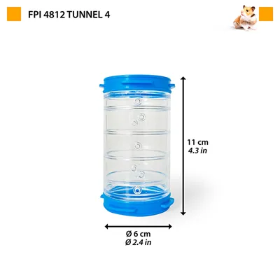 Ferplast Tube droit en plastique pour hamsters et autres Tunnel FPI 4812