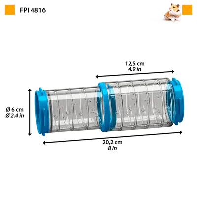 Ferplast Tube modulable télescopique de raccordement pour Tunnel FPI 4816