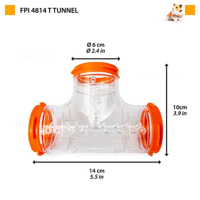 Ferplast Tube plastique en T pour hamsters et autres petits Tunnel FPI 4814