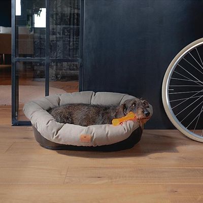 Ferplast Niche en plastique pour chiens et chats avec SOFA' TWEED