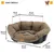 Ferplast Niche en plastique pour chiens et chats avec SOFA' TWEED