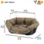 Ferplast Niche en plastique pour chiens et chats avec SOFA' TWEED