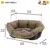 Ferplast Niche en plastique pour chiens et chats avec SOFA' TWEED
