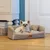 Ferplast Niche avec coussin pour chiens et chats en tissu HARRIS