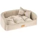 Ferplast Niche avec coussin pour chiens et chats en tissu HARRIS