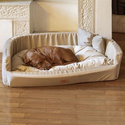 Ferplast Niche avec coussin pour chiens et chats en tissu HARRIS