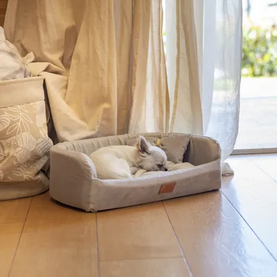 Ferplast Niche avec coussin pour chiens et chats en tissu HARRIS