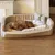 Ferplast Niche avec coussin pour chiens et chats en tissu HARRIS
