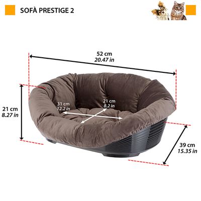 Panier pour Chat Chien  Lit Corbeille de Animaux Multi-taille