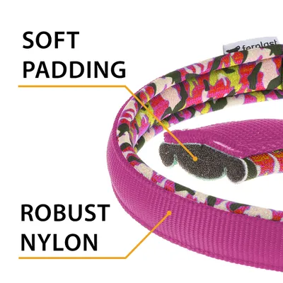 Ferplast Hundehalsband aus Nylon, 4 Größen, 3 Farben. DAYTONA FANTASY