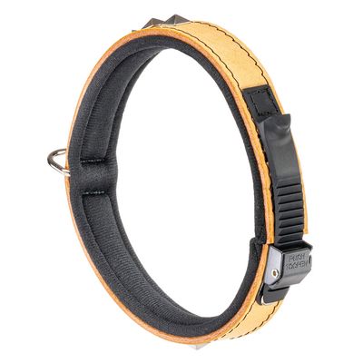 Ferplast Collier en véritable cuir avec clous décoratifs et GIOTTO LUXOR