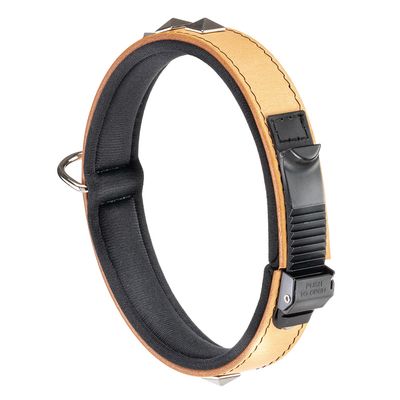 Ferplast Collier en véritable cuir avec clous décoratifs et GIOTTO LUXOR