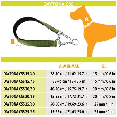 Ferplast Collier à Serrage contrôlé DAYTONA CSS - Rembourrage Moelleux