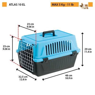 Ferplast Cage de transport en plastique Ferplast ATLAS 10 ATLAS EL