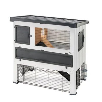 Ferplast Clapier à lapin en résine thermoplastique à deux GRAND LODGE