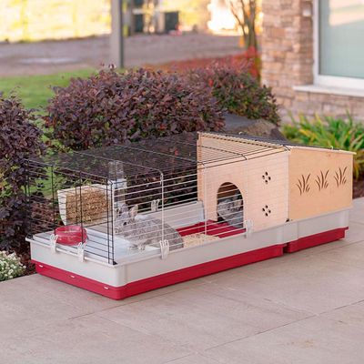 Cage pour Lapins Clapier Cabane Enclos pour Animaux multi-taille