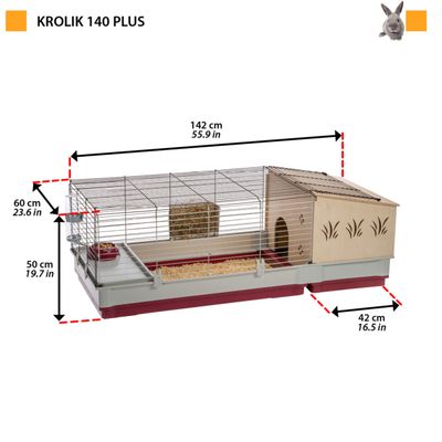Cage pour Lapins Clapier Cabane Enclos pour Animaux multi-taille