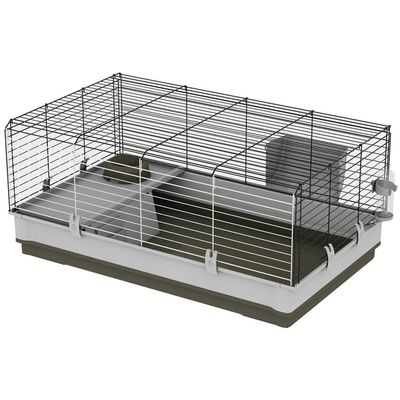 Cage pour Lapins Krolik L/XL Maison de Lapins Animaux Multicolore