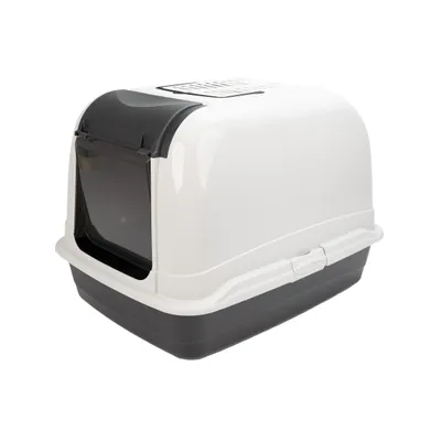 Ferplast Box toilette pour chats de grande taille avec toit MAXI BELLA