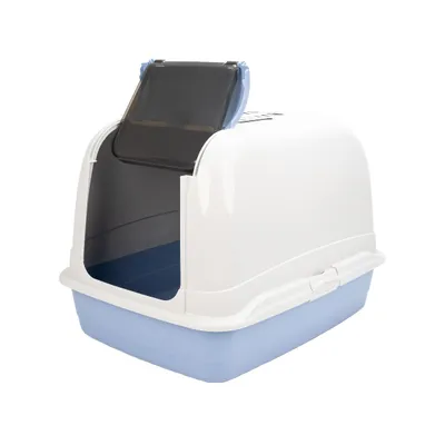 Ferplast Toilettenbox für große Katzen mit aufklappbarem MAXI BELLA