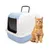 Ferplast Box toilette pour chats de grande taille avec toit MAXI BELLA