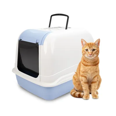 Ferplast Box toilette pour chats de grande taille avec toit MAXI BELLA