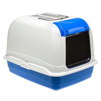Ferplast Box toilette pour chats de grande taille avec toit MAXI BELLA