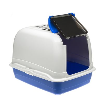 Ferplast Box toilette pour chats de grande taille avec toit MAXI BELLA