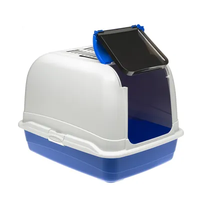 Ferplast Toilettenbox für große Katzen mit aufklappbarem MAXI BELLA