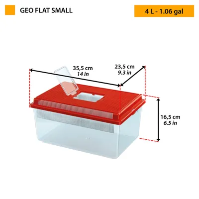 Ferplast Conteneur pour poissons, reptiles, insectes ou GEO FLAT SMALL