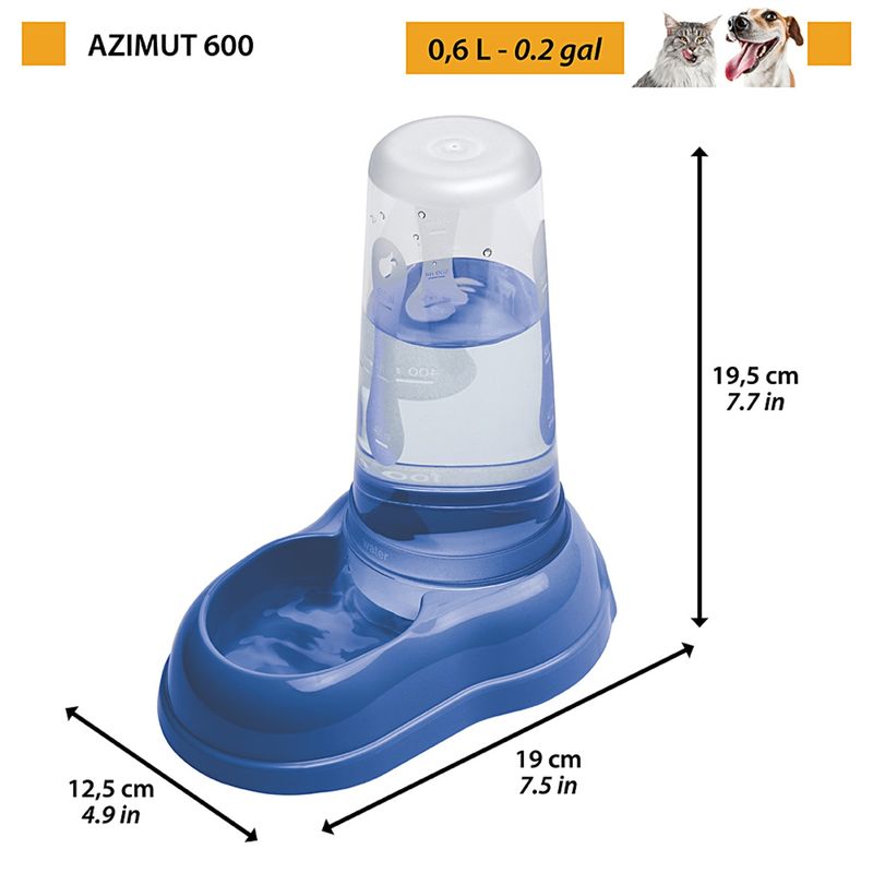 Ferplast Distributeur de croquettes ou eau de différentes AZIMUT