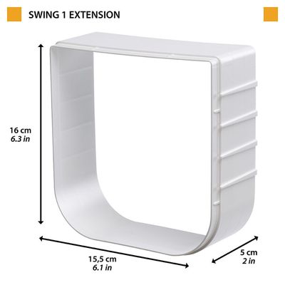 Ferplast Tunnel d'extension pour portes Swing pour chiens SWING EXTENSION