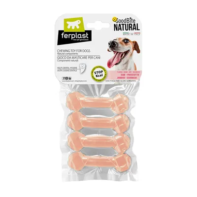 Ferplast Jouet à mâcher pour chiens au saveur de jambon- 6 GOODBITE Ferplast Jouet à mâcher pour chiens au saveur de jambon- 6 GOODBITE