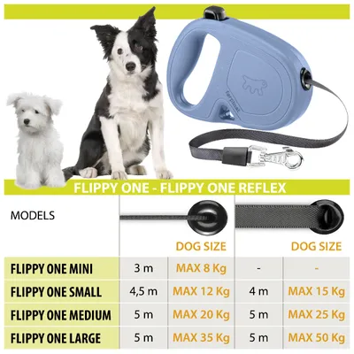 Ferplast Laisse extensible avec corde extensible pour FLIPPY ONE CORD