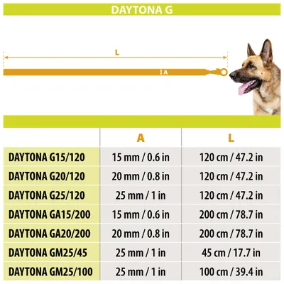 Ferplast Laisse en nylon pour le dressage des chiens. DAYTONA GA