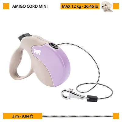 Ferplast Laisse rétractable avec cordon. 4 tailles et large AMIGO CORD