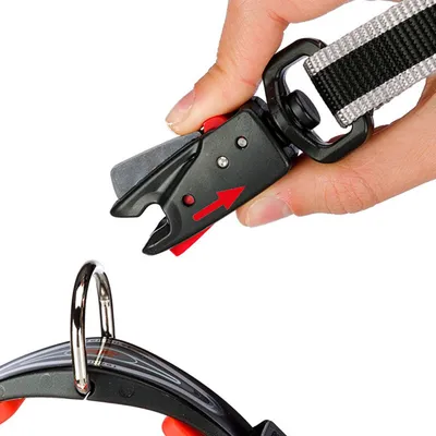 Ferplast Laisse courte pour chiens avec mousqueton TWIST MATIC GM