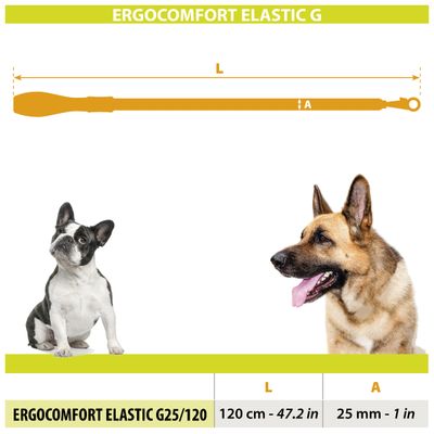 Ferplast Laisse pour chien avec extrémité élastique - 2 ERGOCOMFORT
