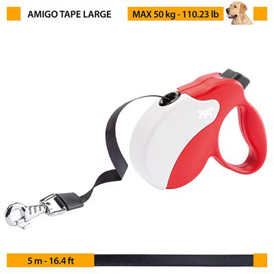 Ferplast Laisse rétractable avec bande extensible. 4 AMIGO TAPE