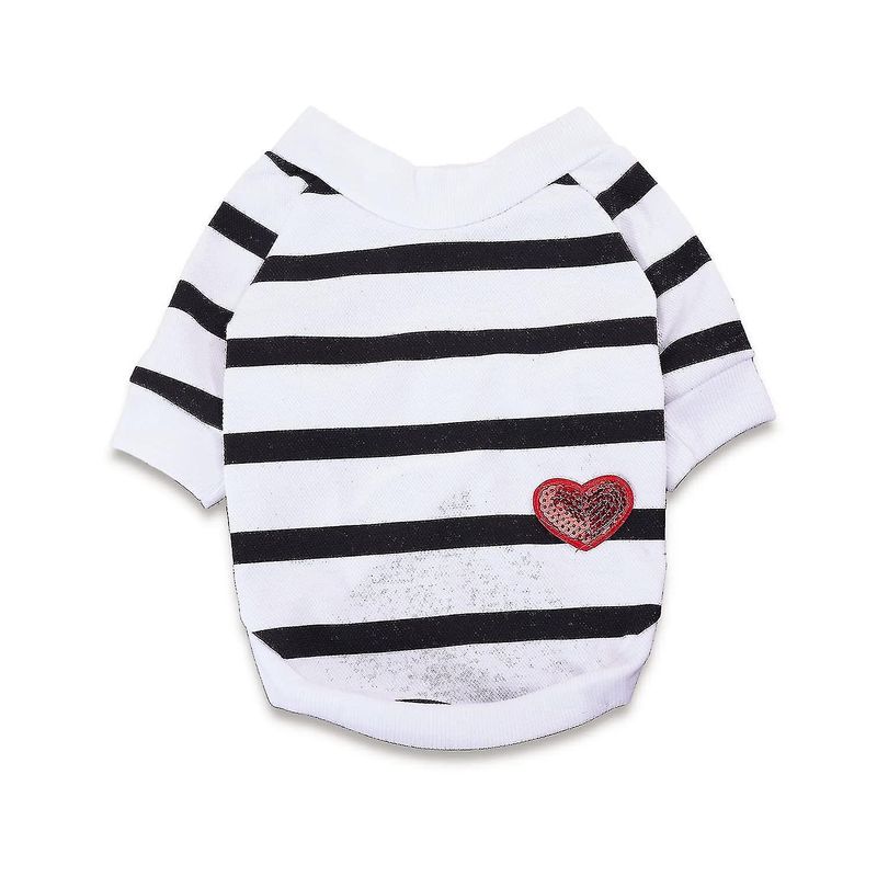 Gestreiftes Hunde-T-Shirt – Hundebekleidung